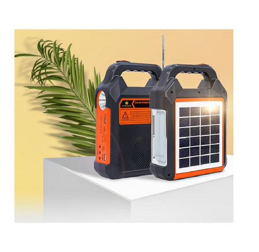 Kit multifuncional YX-168BT Parlante Panel Solar Linterna Portátil