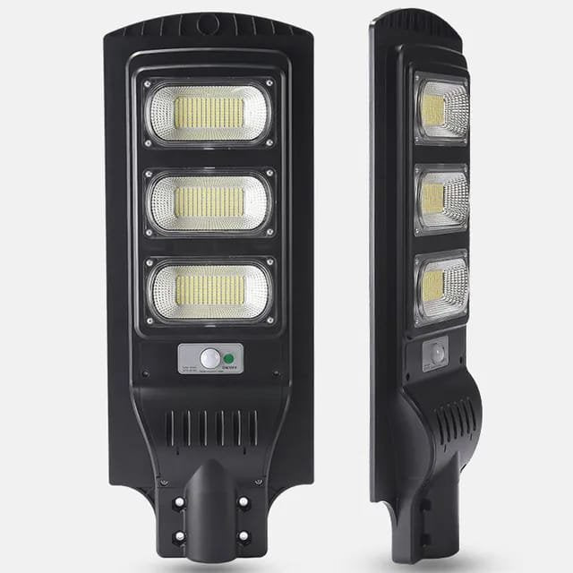 Luminaria Solar Led 200w Soporte Ctrl Remoto Luz Fija