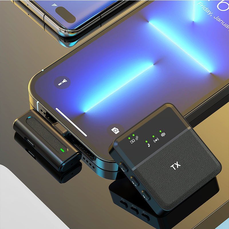 Micrófono Inalambrico Solapa Lightning Sx8 portátil Recargable IPhone