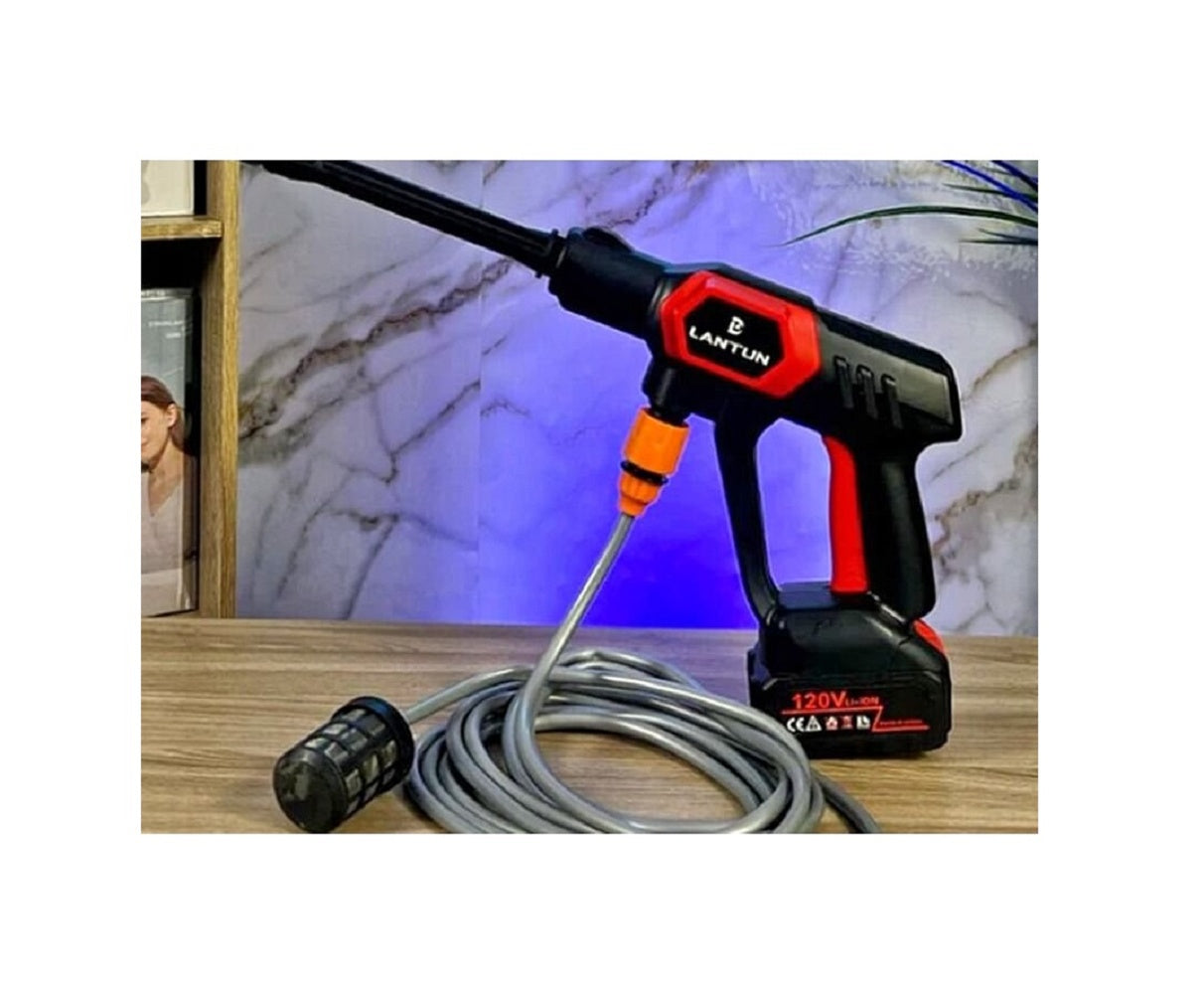 Hidrolavadora Lantun 120v Portátil Limpieza Pistola De Agua 13615 Doble bateria