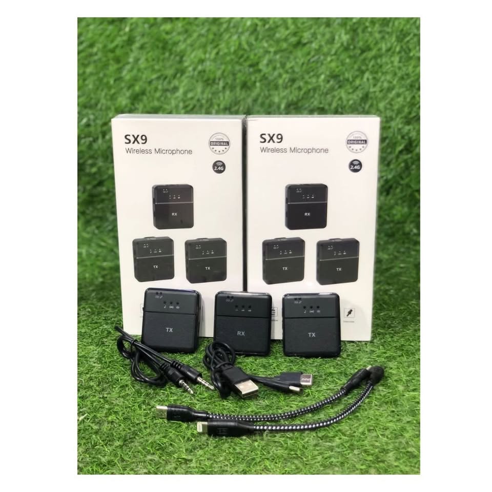 Micrófono Inalámbrico Dual 2en1 Tipo Lightning- SX9 iphone