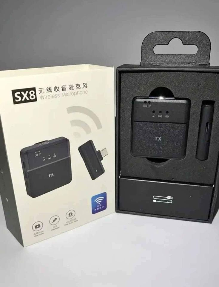 Micrófono Inalambrico Solapa Lightning Sx8 portátil Recargable TIPO C