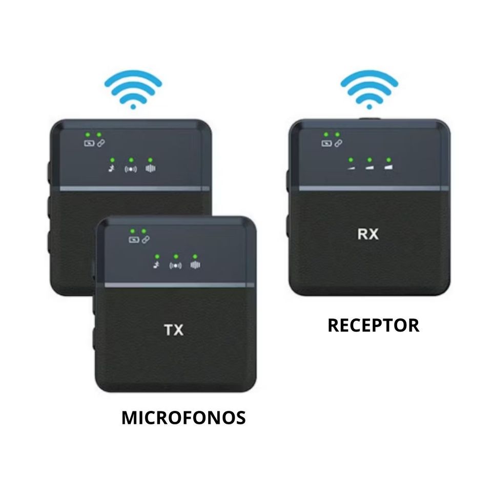 Micrófono Inalámbrico Dual 2en1 Tipo Lightning- SX9 iphone