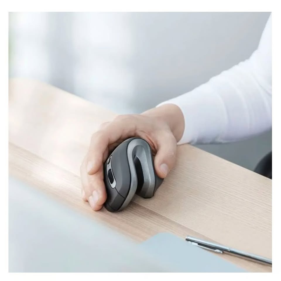 Mouse Inalambrico Ergonómico Vertical Recargable D6