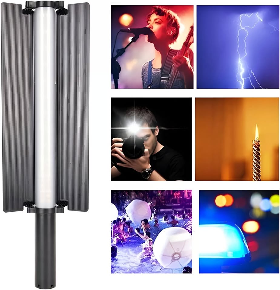 Lampara Varilla De Mano Rgb Blanco Oled Para Foto + Control