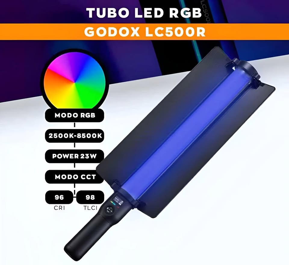 Lampara Varilla De Mano Rgb Blanco Oled Para Foto + Control