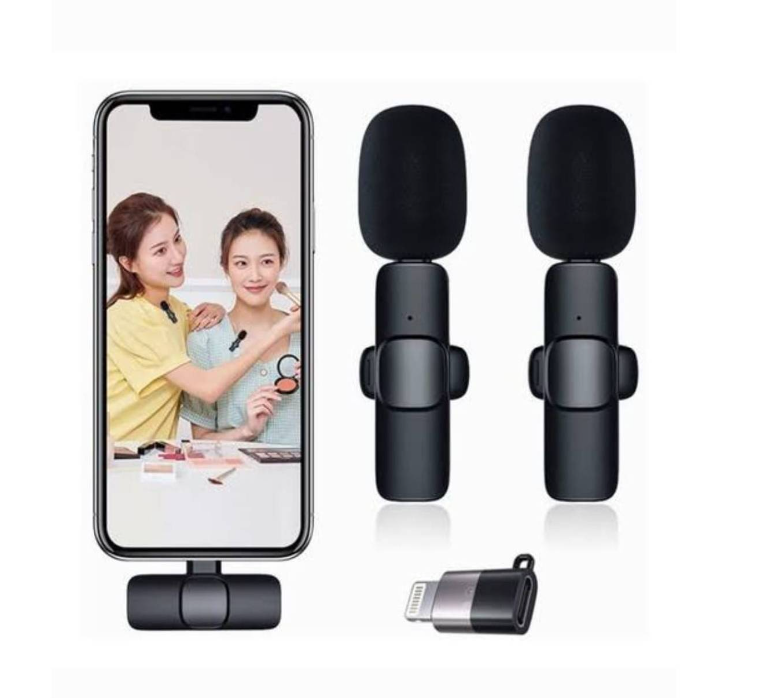 Microfono Inalambrico Solapa 2 Para Celulares iPhone -K9-TC+IP+V8+USB