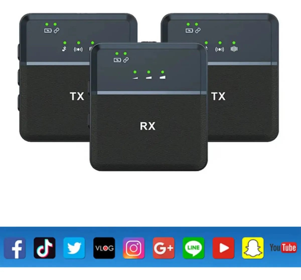 Microfono Inalambrico Solapa SX9 DUAL Para Tipo C, iPhone ,Jack 3.5mm