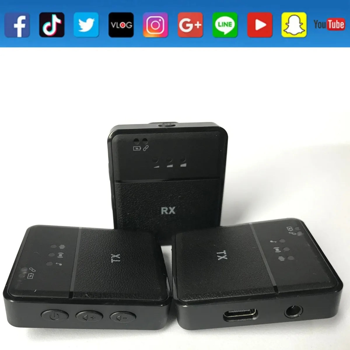 Microfono Inalambrico Solapa SX9 DUAL Para Tipo C, iPhone ,Jack 3.5mm