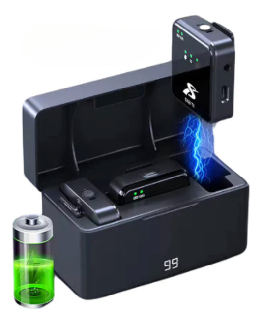 Micrófono Inalámbrico Solapero Dual 4 en 1 SX63-FE-265