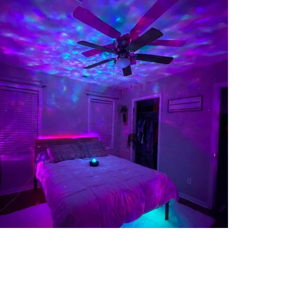 Proyector Galaxia micro sd Bluetooth parlante Luces led - B-820