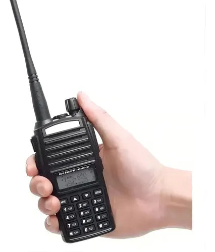 RADIO WALKIE TALKIE DOBLE ENTRADA LINTERNA LANTUN MOD UV-13B