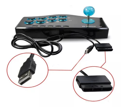 Controlador joystick arcade njp 308 compatible pc ps2 ps3 android NJP308