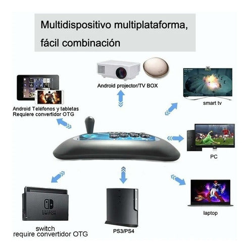 Controle Arcade Nyga Real Stick Para Ps4, Ps3, PC, Android´NJP-302