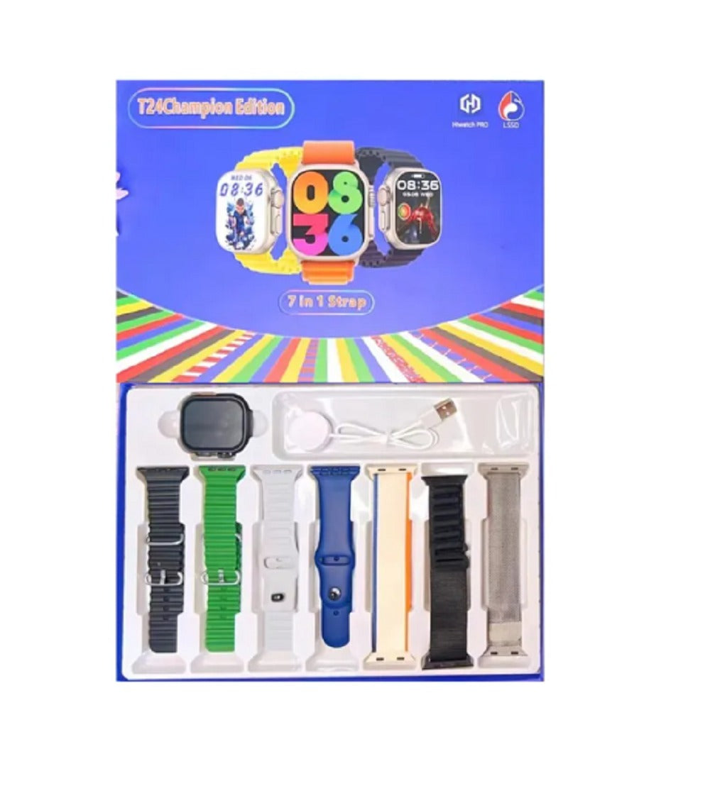 Smart Watch T24 Bluetooth llamadas frecuencias - 7 Correas colores