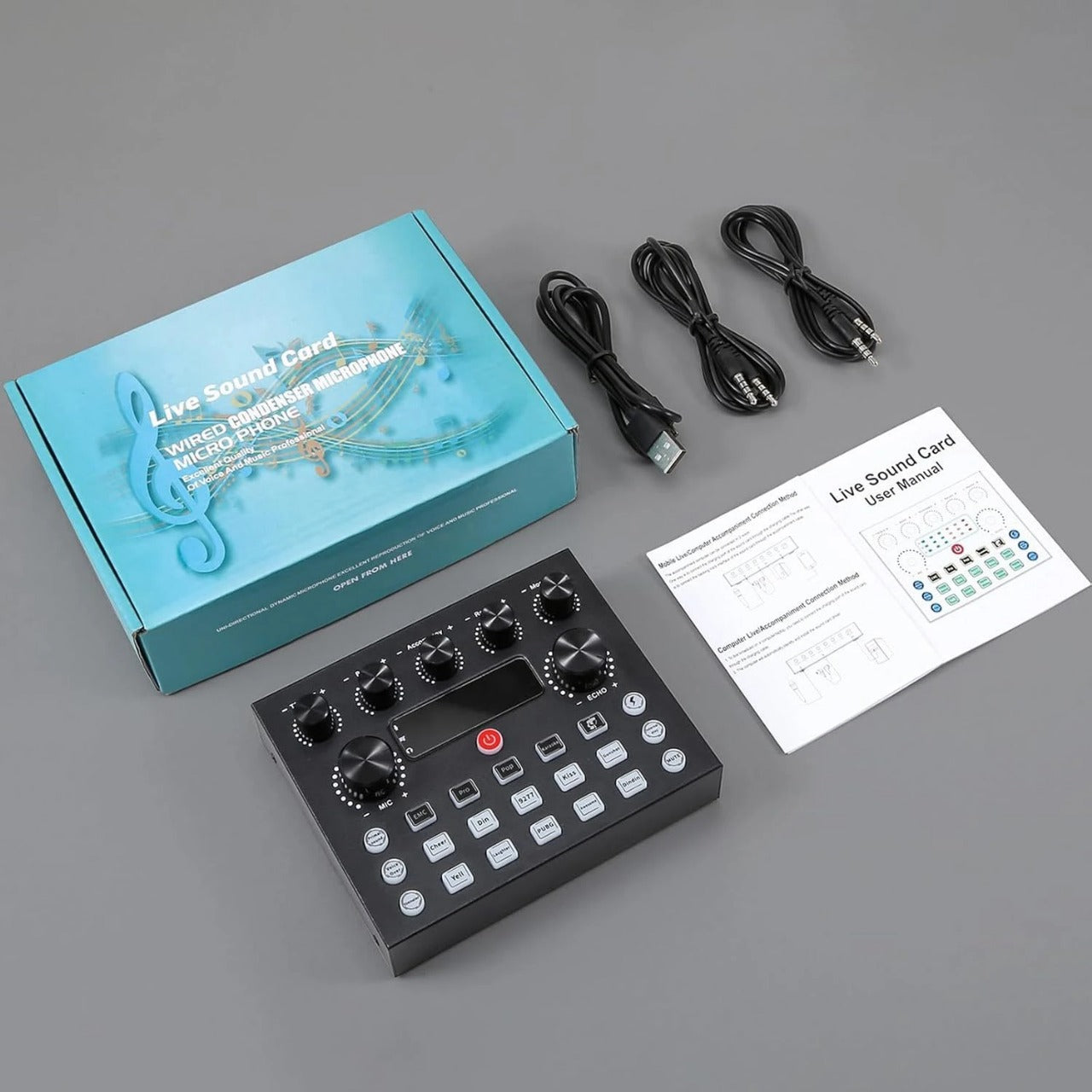 Consola de Sonido Mezcladora Equipo Poscast  XY-V8S