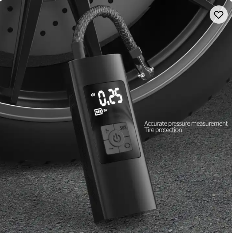 Inflador de neumáticos portátil luz emergencia AF-C03 SEISA