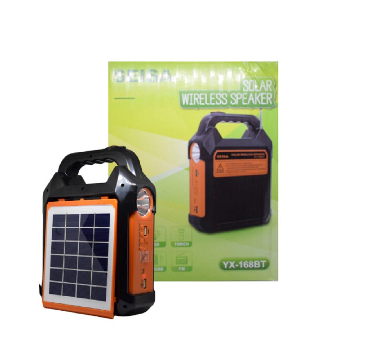 Kit multifuncional YX-168BT Parlante Panel Solar Linterna Portátil