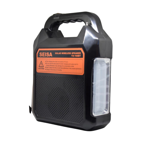 Kit multifuncional YX-168BT Parlante Panel Solar Linterna Portátil