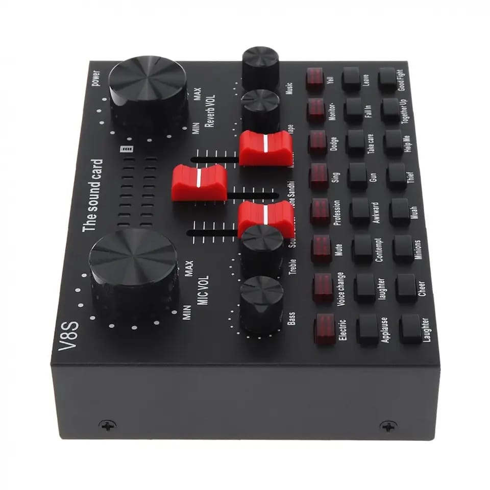 Kit de Micrófono Condensador Profesional Consola Tarjeta De Sonido Audio MOD PP11645