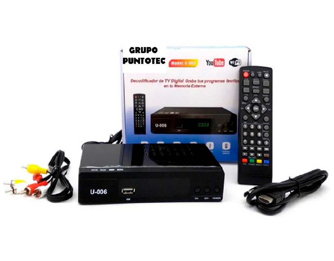 Decodificador PEISO U-006 TDA Televisión Abierto YouTubeWifi