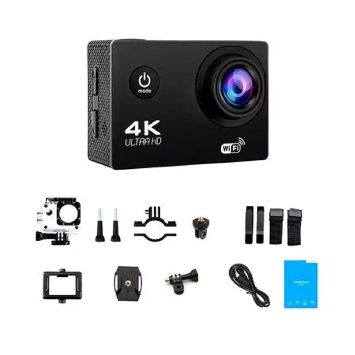 Cámara Deportiva Acuática Baihuo Tipo GoPro 4K Ultra HD Color: ROSADO - MY-7142