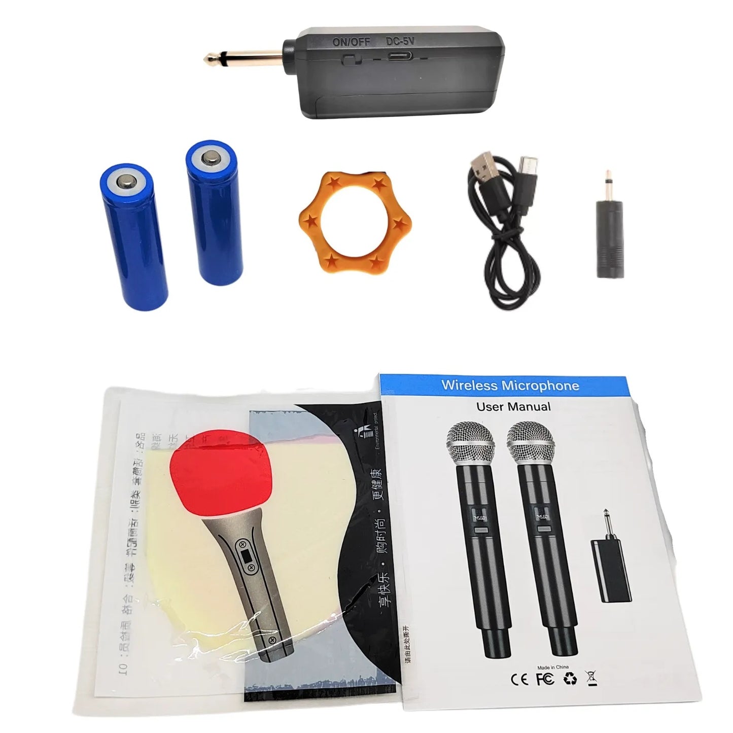 Micrófono Inalámbrico Recargable Profesional Wireless Ge5-1