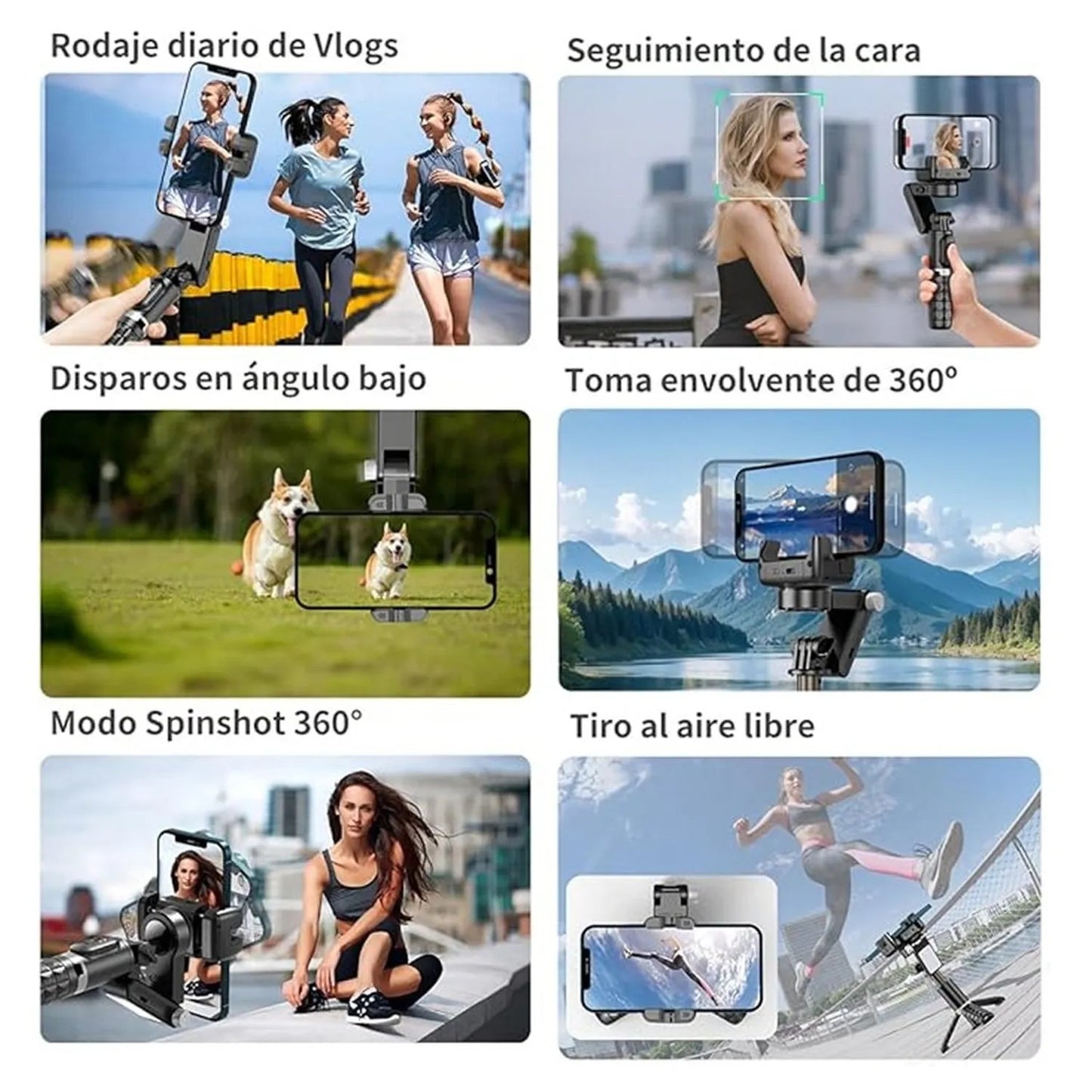 Estabilizador para Selfies de Celular con Luz Q18