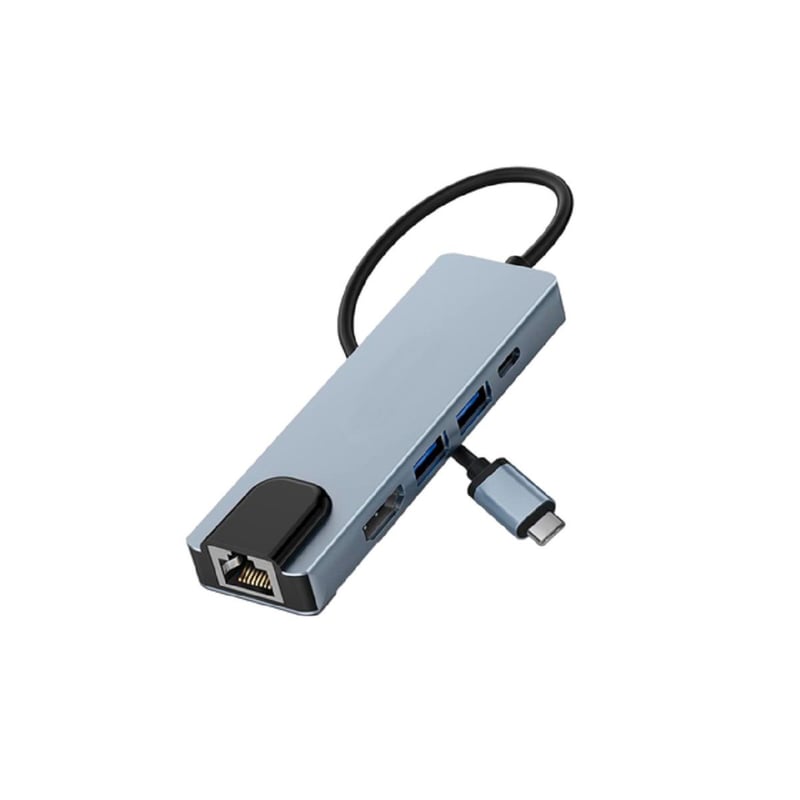 Adaptador HUB USB TIPO C 5 EN 1