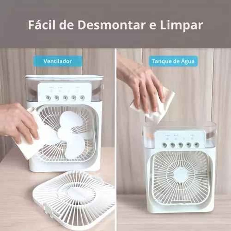 Ventilador humidificador eléctrico portátil 12256 - blanco