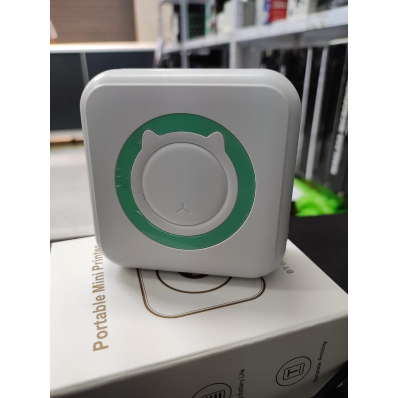 Mini impresora portátil Kawai DYJ-C15 verde con blanco