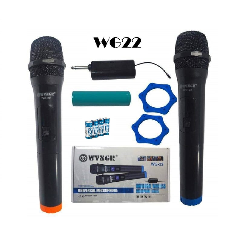 Par de Microfonos Universal Inalámbrico WG-22