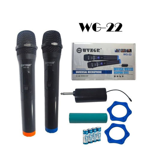 Par de Microfonos Universal Inalámbrico WG-22