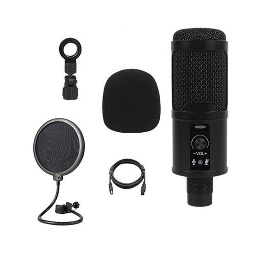 Micrófono Condensador USB BM-65 StreamingEstudio Soporte de Brazo