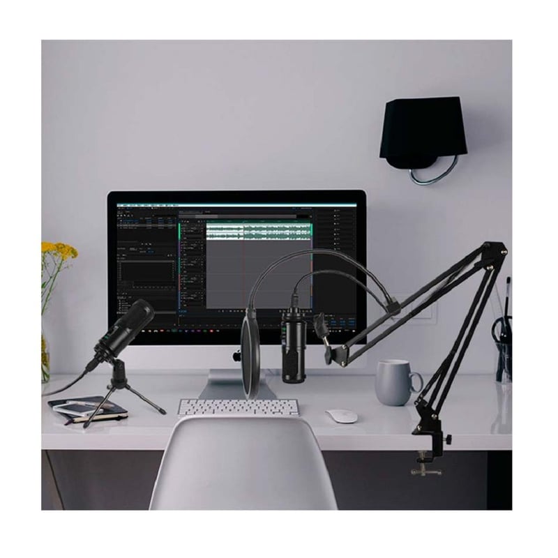 Micrófono Condensador USB BM-65 StreamingEstudio Soporte de Brazo