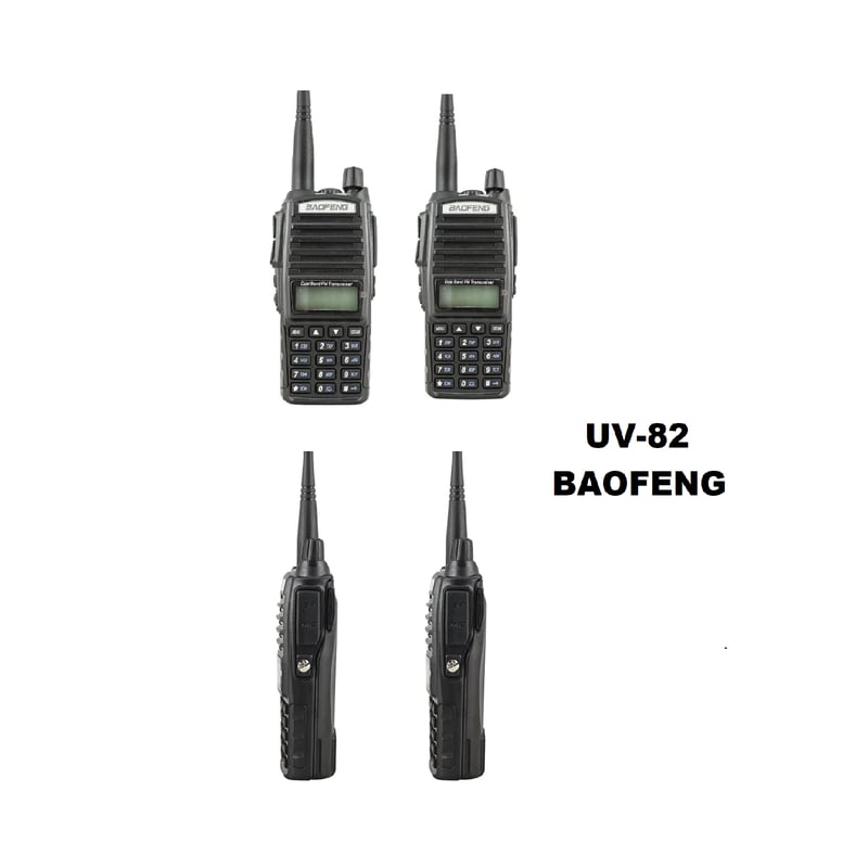 Par De Walkie Talkie Baofeng UV-82 Con Pantalla Digital y teclados