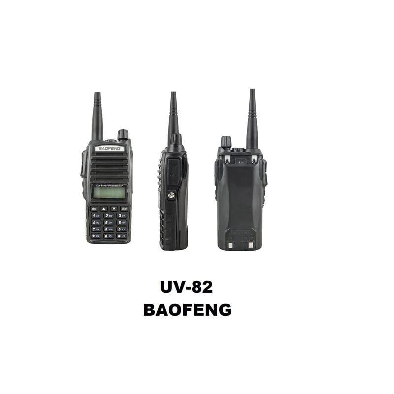 Par De Walkie Talkie Baofeng UV-82 Con Pantalla Digital y teclados