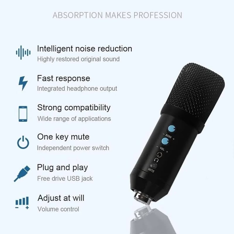 Microfono Condensador Profesional Bm858tz Usb