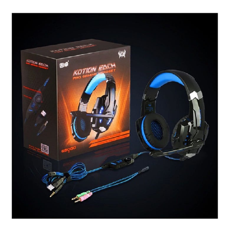 Audifono Gamer con luz Led Microfono G9000 Kotion Each