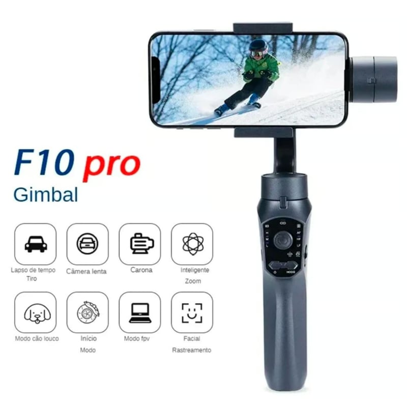 Estabilizador Gimbal F10 Pro 3 Ejes Giratorio Cámara Celular