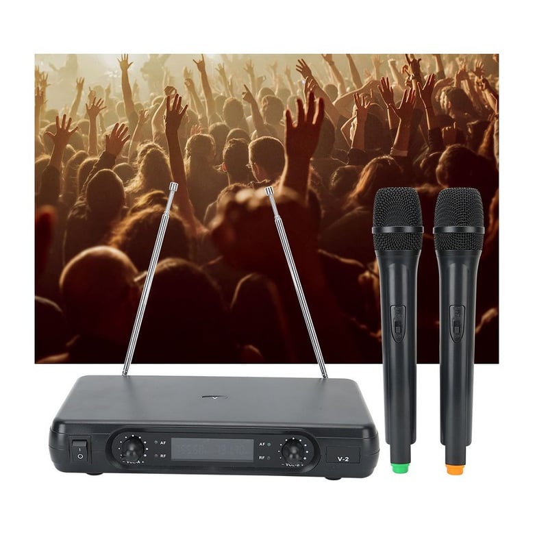 Micrófono Dual Inalámbrico Profesional De 2 Canales XY-V2-P