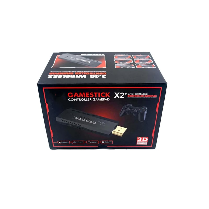 Consola de juegos X2 mando inalámbrico recargable 64G 37000 juegos
