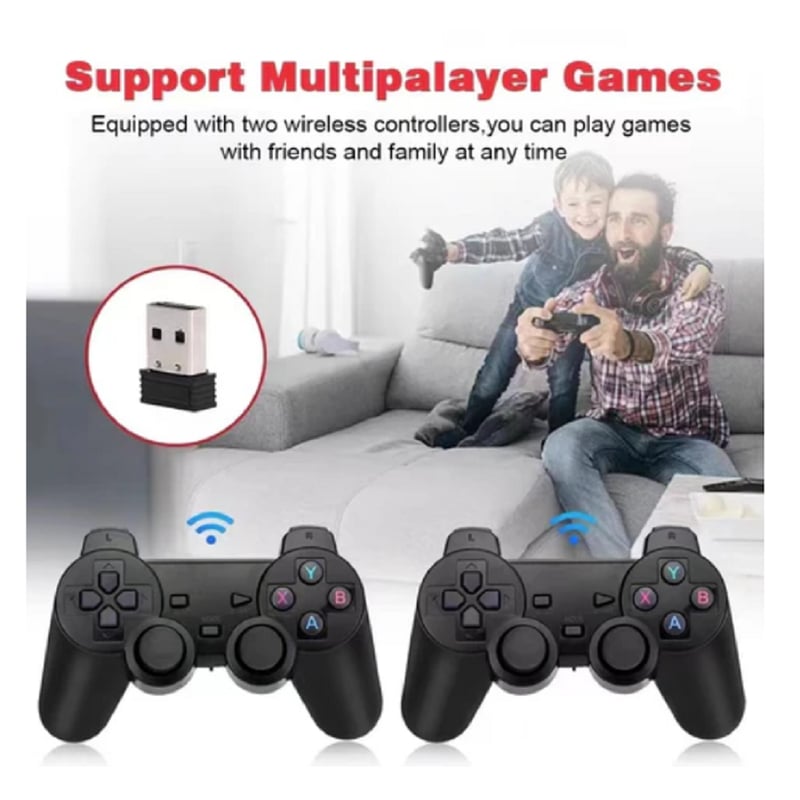 Consola de juegos X2 mando inalámbrico recargable 64G 37000 juegos