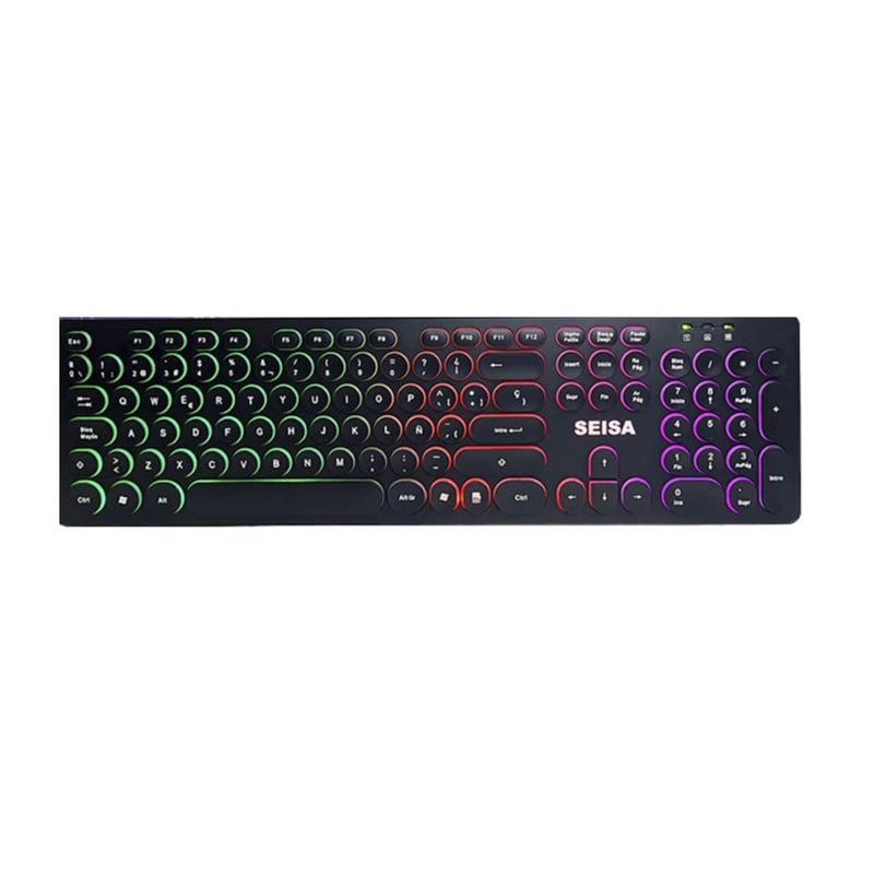 TECLADO USB GAMER SEISA RETROILUMINADO DN-DY02