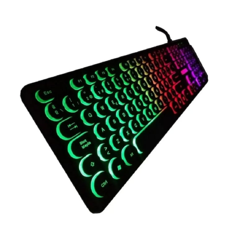TECLADO USB GAMER SEISA RETROILUMINADO DN-DY02