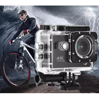 Cámara Deportiva de acción 4k 16 Mp Wifi Acuático Deportes Videos Color Plateado MOD SQ-Y02