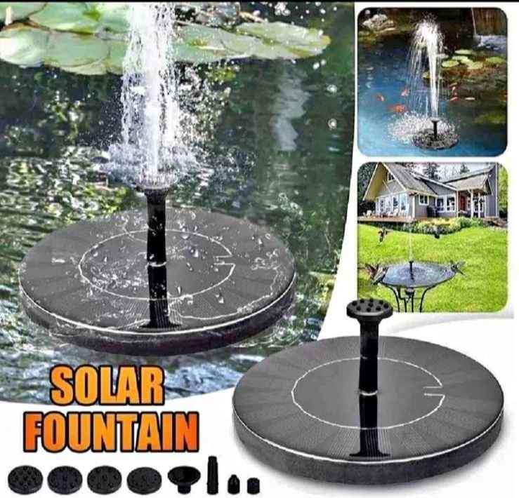 Pileta Agua Fuente Solar Piscina Acuario Jardín Inalámbrico.