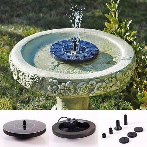 Pileta Agua Fuente Solar Piscina Acuario Jardín Inalámbrico.