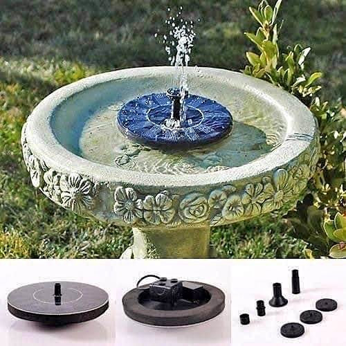 Pileta Agua Fuente Solar Piscina Acuario Jardín Inalámbrico.