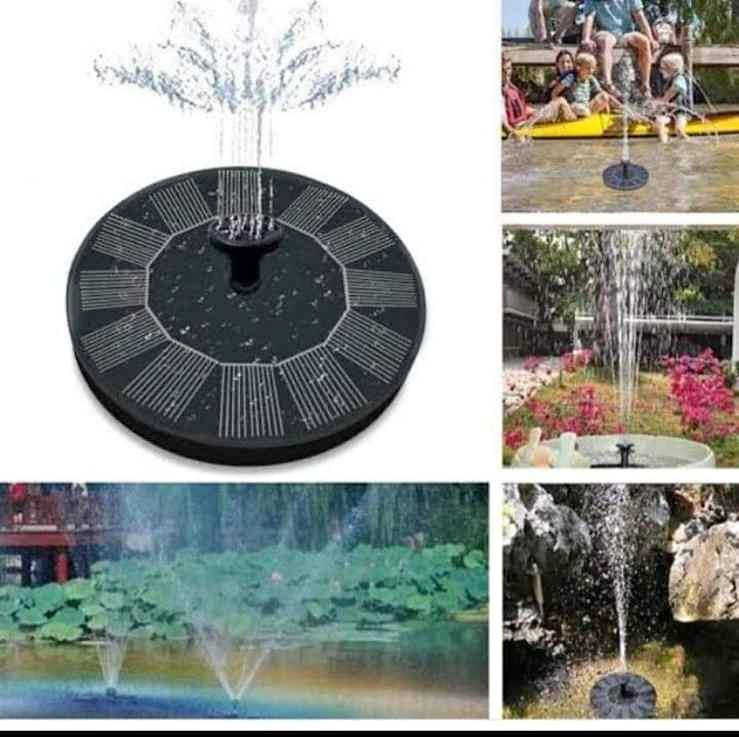 Pileta Agua Fuente Solar Piscina Acuario Jardín Inalámbrico